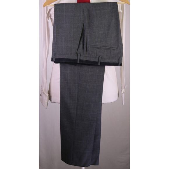 Moschino Couture Gray Glen Plaid & Stripes Wool 2-Btn Suit Eu 52 - 42R New! - Picture 12 of 12